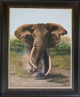 Ilse de Vilinas Elephant Dust Ball Tusk Africa