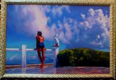 Michael Downs Wild Blue 26x38